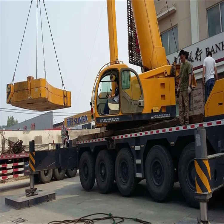 岳池当地吊车出租|机器吊装|75吨|工厂搬迁服务